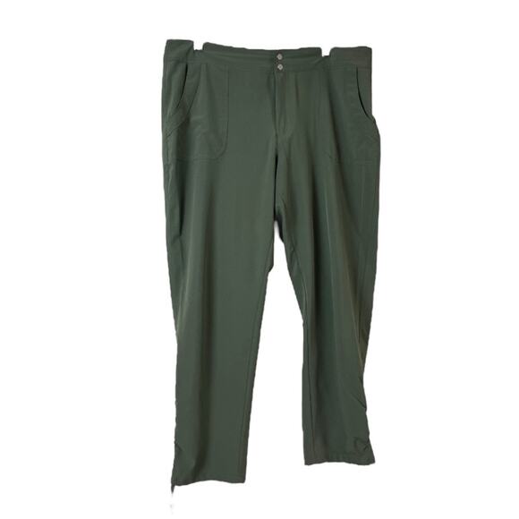 Dressbarn DB Sunday Athleisure Casual Tie Ankle Jogger Pants Olive Green Size 14 - Picture 10 of 10